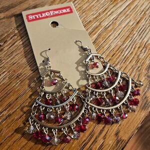 Style Encore Asian Style Long Tiered Tassel Drop Dangle Earrings